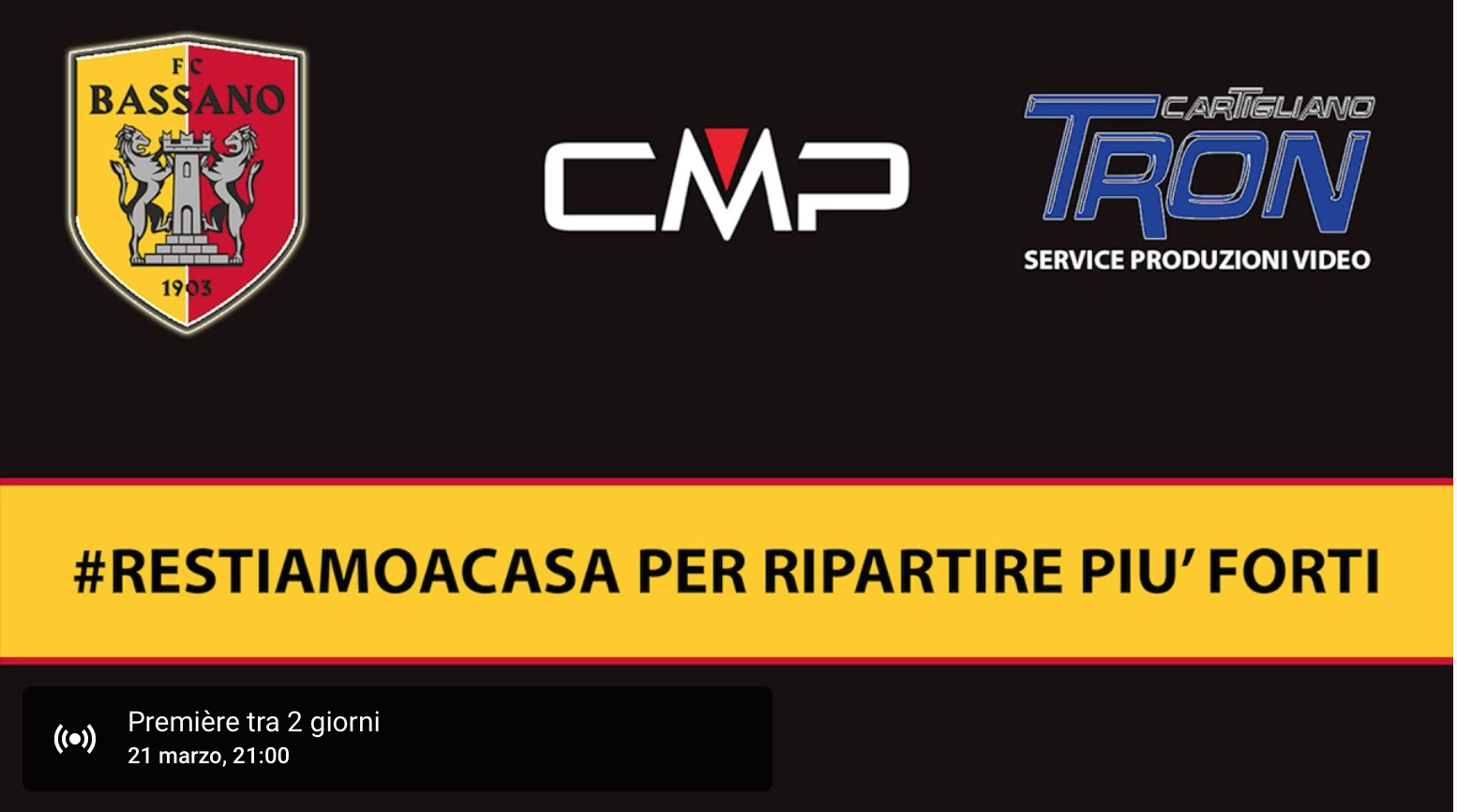 #RESTIAMOACASA per #RIPARTIREPIUFORTI