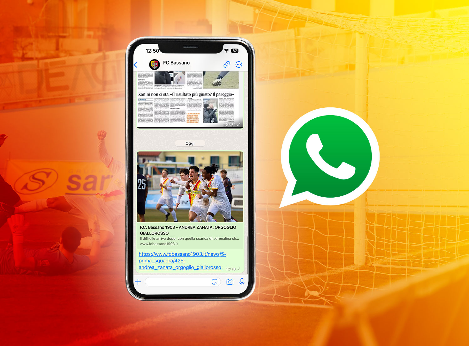 FC Bassano apre il canale WhatsApp