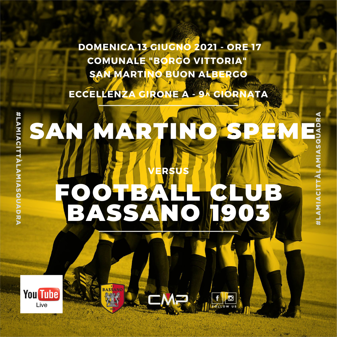  SAN MARTINO SPEME - FC BASSANO 1903:  APERTA LA PRENOTAZIONE DEI POSTI PER I TIFOSI GIALLOROSSI 